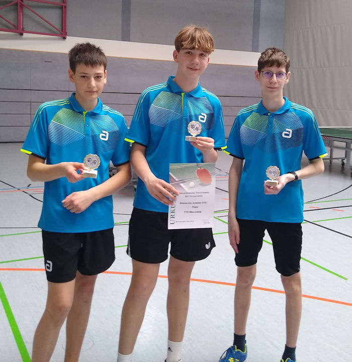 v.l.n.r: Eric Kaiser, Niklas Schmidt, Kevin Pfeiffer